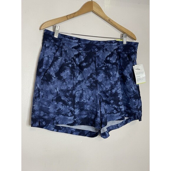 Old Navy Active Go-Dry Women's Shorts Large Blue 3.5" Inseam NWT Pockets - Picture 2 of 7
